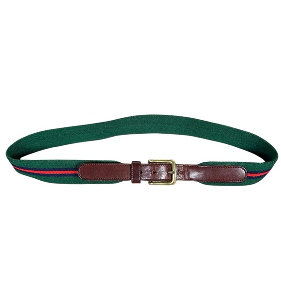 COACH Vintage Wool & Leather Surcingle Belt - Picture 4 of 6